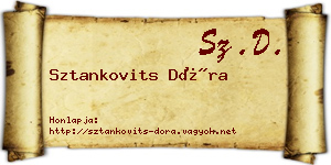 Sztankovits Dóra névjegykártya